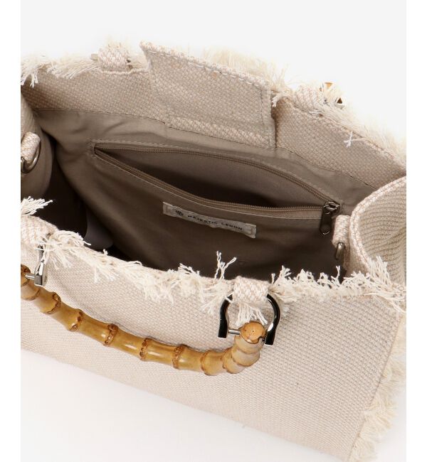 MAJESTICLEGON「バンブーハンドルフリンジバッグ」|ハンドバッグ|