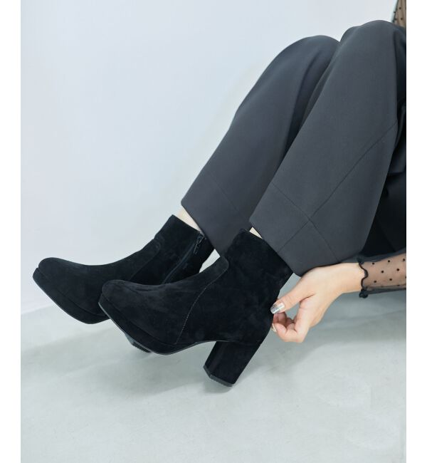 MAJESTICLEGON「取り外しできるパールブーツ」|ショートブーツ|