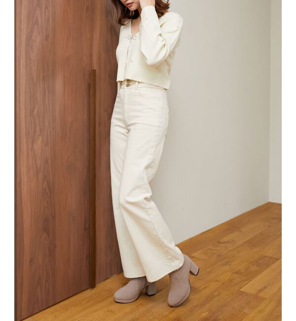 MAJESTICLEGON「取り外しできるパールブーツ」|ショートブーツ|