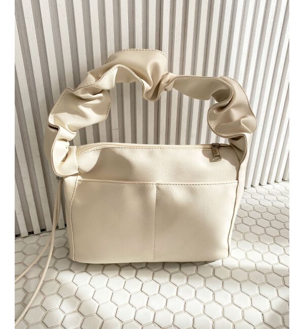 MAJESTICLEGON「ギャザーハンドルスクエアバッグ」|ショルダー・メッセンジャー|