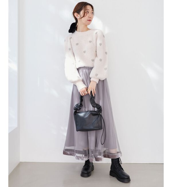 MAJESTICLEGON「ギャザーハンドルスクエアバッグ」|ショルダー・メッセンジャー|