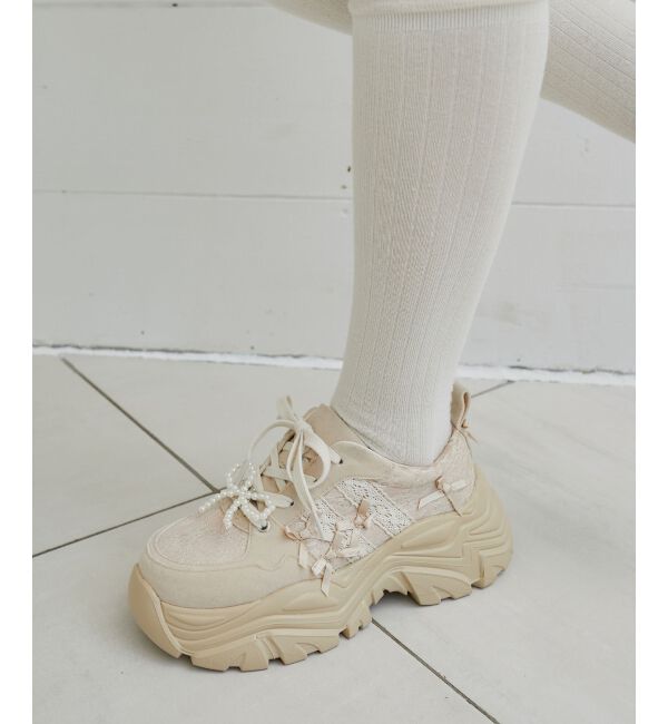 MAJESTICLEGON「2WAYデコリボンスニーカー」|スニーカー|