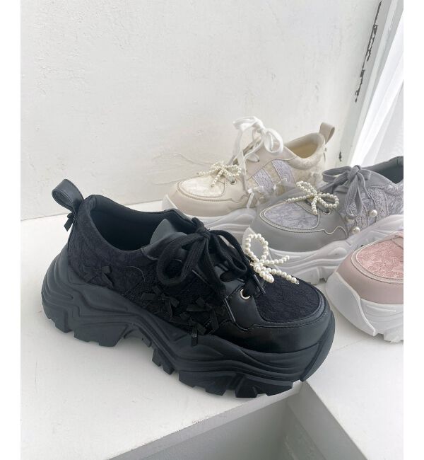 MAJESTICLEGON「2WAYデコリボンスニーカー」|スニーカー|