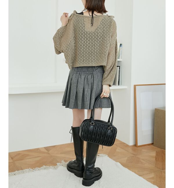 MAJESTICLEGON「ベルトセットプリーツミニスカパン」|スカート|