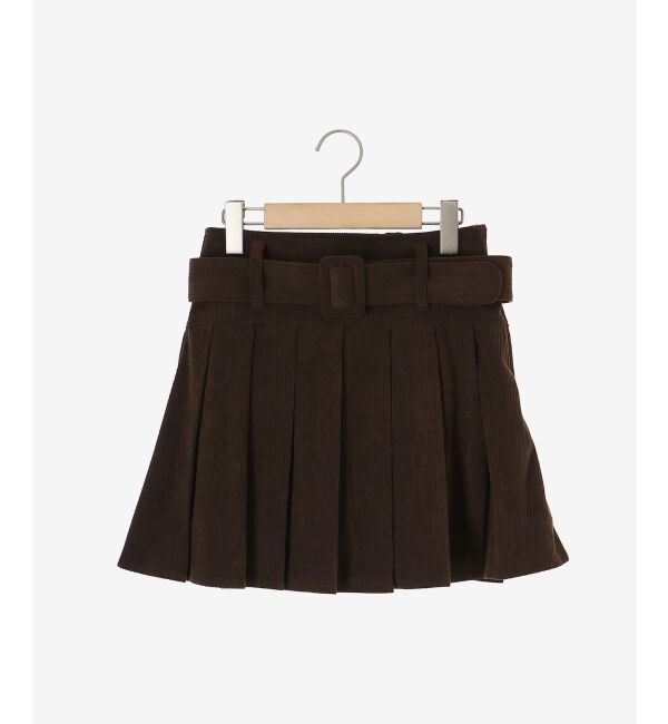 MAJESTICLEGON「ベルトセットプリーツミニスカパン」|スカート|