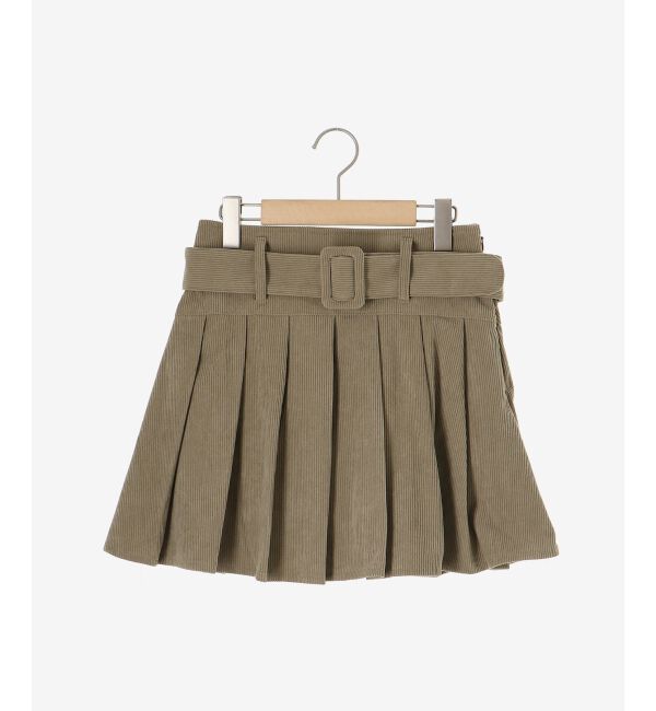 MAJESTICLEGON「ベルトセットプリーツミニスカパン」|スカート|