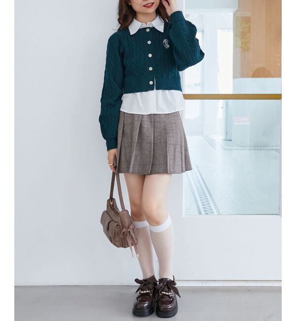 MAJESTICLEGON「ベルトセットプリーツミニスカパン」|スカート|