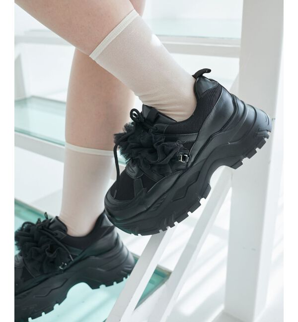 MAJESTICLEGON「取り外しできるフリルスニーカー」|スニーカー|