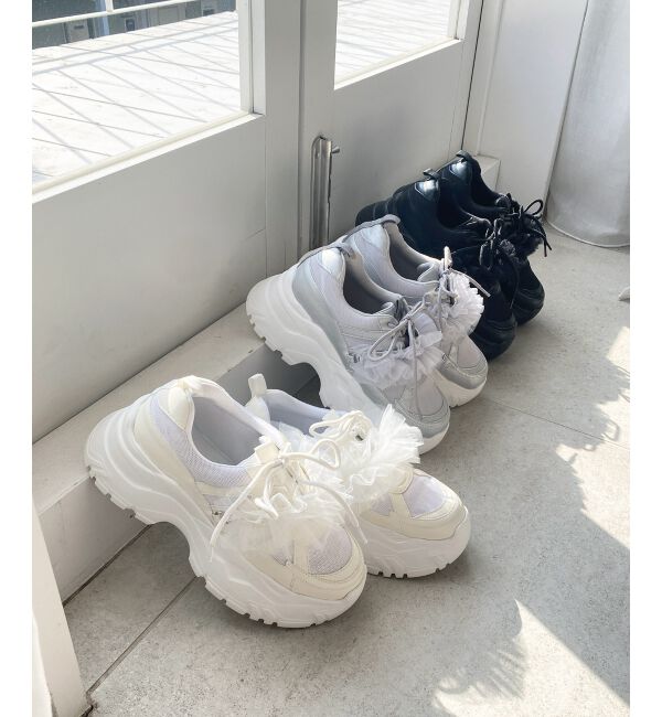 MAJESTICLEGON「取り外しできるフリルスニーカー」|スニーカー|