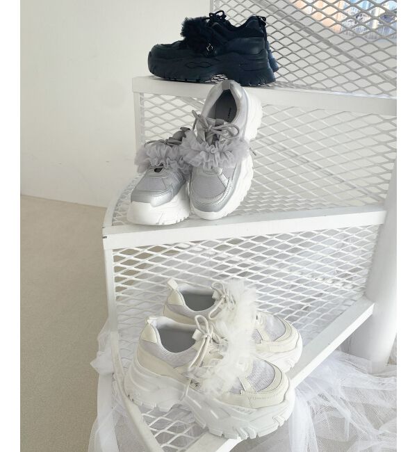 MAJESTICLEGON「取り外しできるフリルスニーカー」|スニーカー|