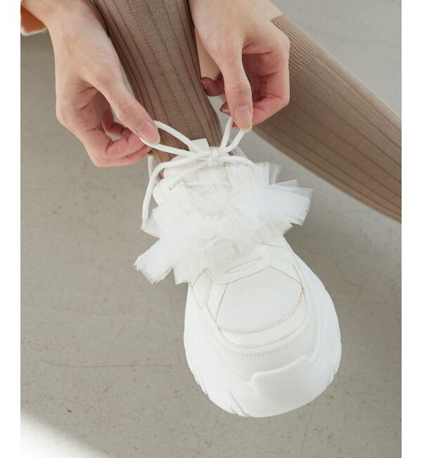 MAJESTICLEGON「取り外しできるフリルスニーカー」|スニーカー|