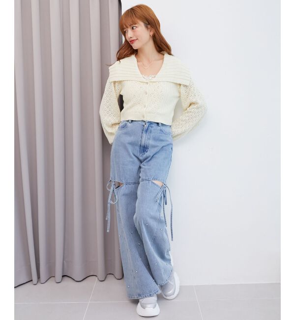 MAJESTICLEGON「取り外しできるフリルスニーカー」|スニーカー|