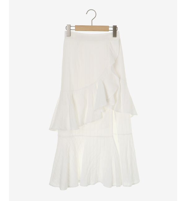  「フリルデザインスリットスカート」|スカート|