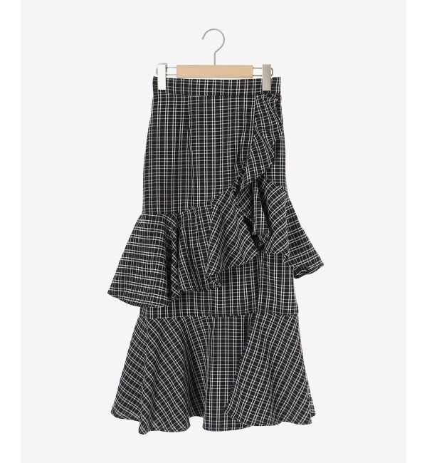  「フリルデザインスリットスカート」|スカート|