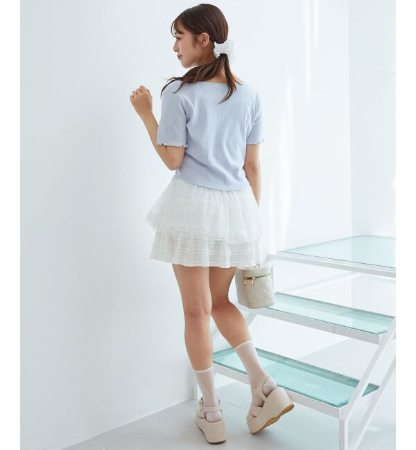  「ペプラムキャミセットカットカーデ」|カーディガン|