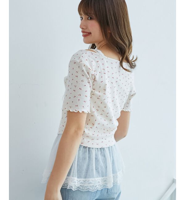  「ペプラムキャミセットカットカーデ」|カーディガン|