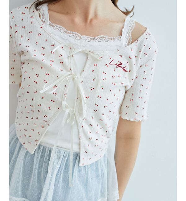  「ペプラムキャミセットカットカーデ」|カーディガン|