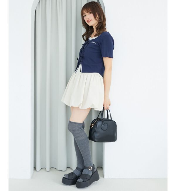  「ペプラムキャミセットカットカーデ」|カーディガン|