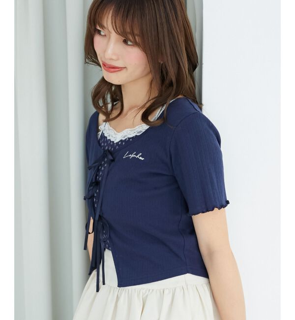  「ペプラムキャミセットカットカーデ」|カーディガン|