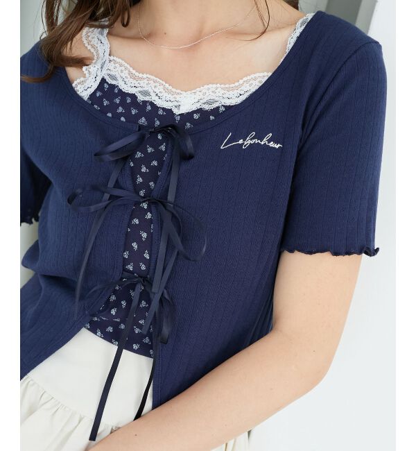  「ペプラムキャミセットカットカーデ」|カーディガン|