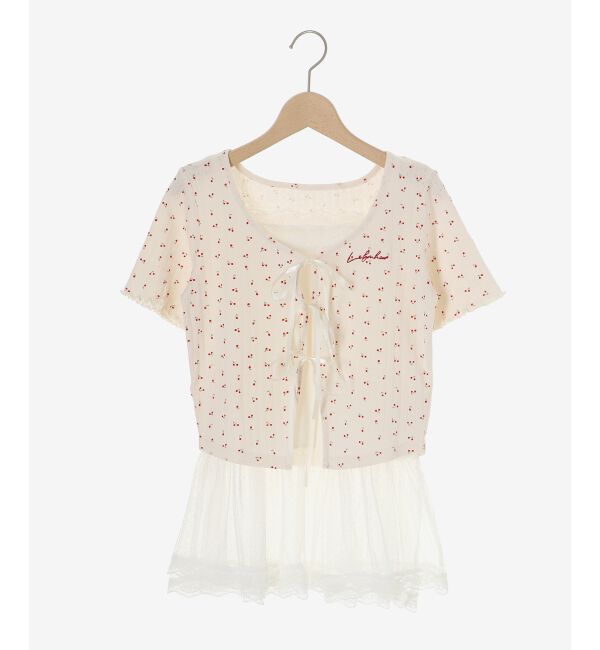  「ペプラムキャミセットカットカーデ」|カーディガン|