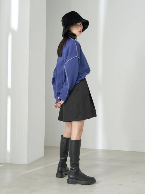 earth music&ecology「配色ステッチウラキモウプルオーバー」|Tシャツ・カットソー|