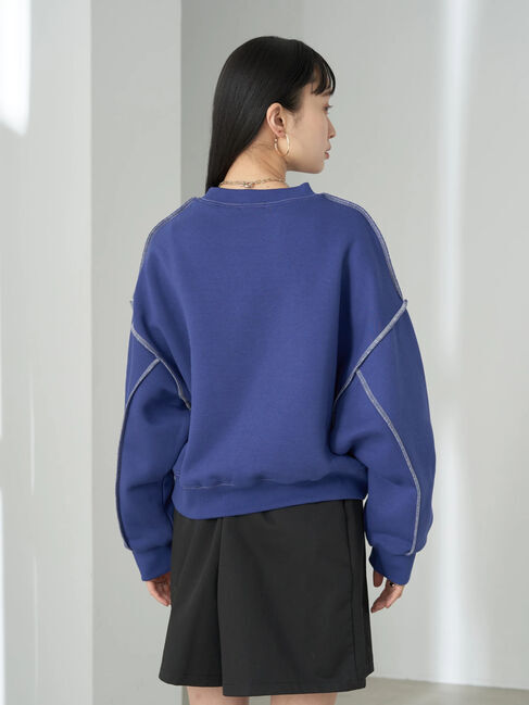 earth music&ecology「配色ステッチウラキモウプルオーバー」|Tシャツ・カットソー|