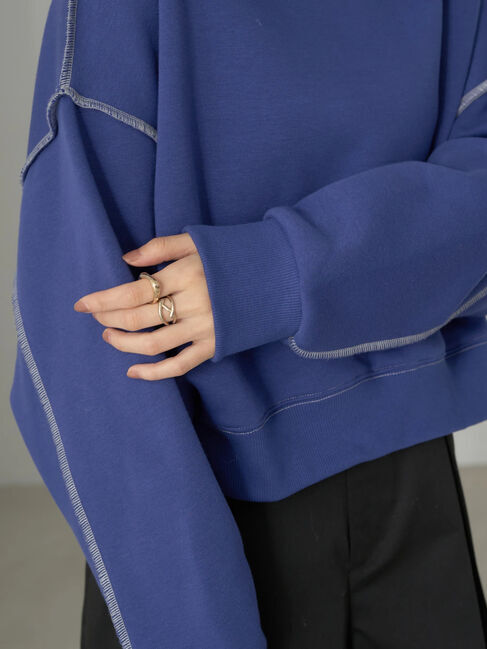 earth music&ecology「配色ステッチウラキモウプルオーバー」|Tシャツ・カットソー|