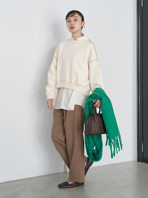 earth music&ecology「配色ステッチウラキモウプルオーバー」|Tシャツ・カットソー|