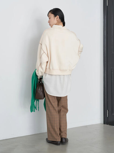 earth music&ecology「配色ステッチウラキモウプルオーバー」|Tシャツ・カットソー|