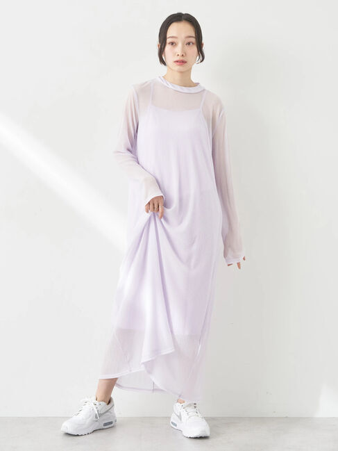 earth music&ecology「SET2点シアーワンピース+ペチワンピース」|ワンピース|