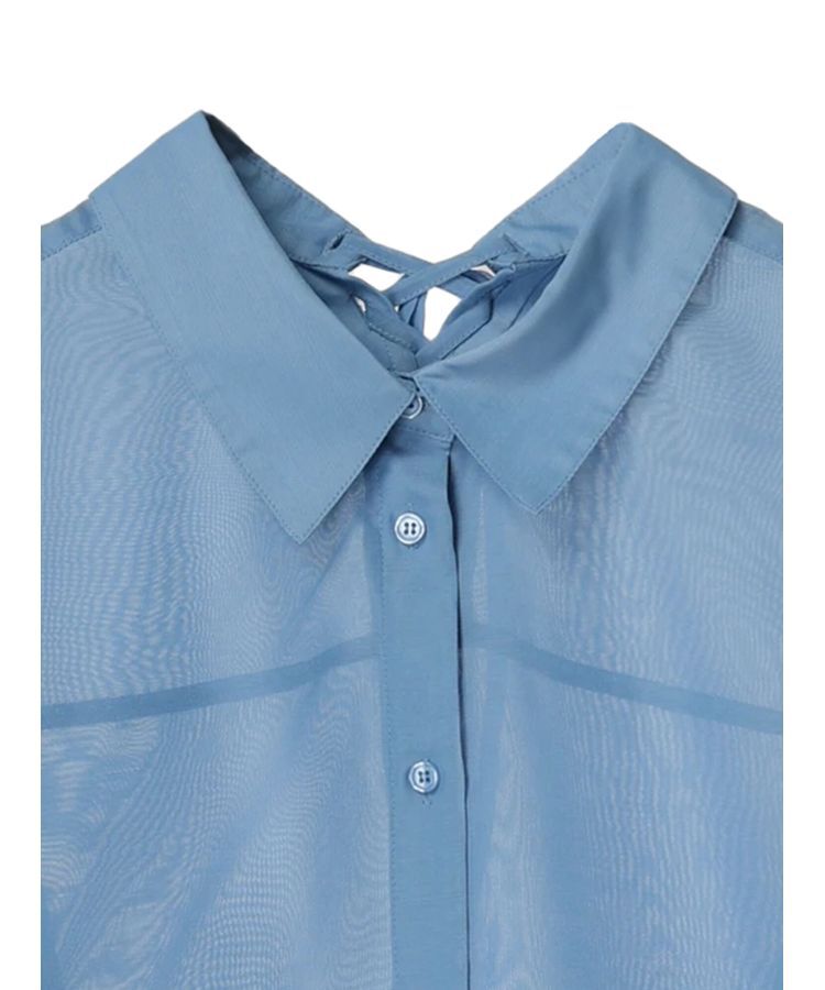 earth music&ecology「バックレースアップシャツ」|シャツ・ブラウス|