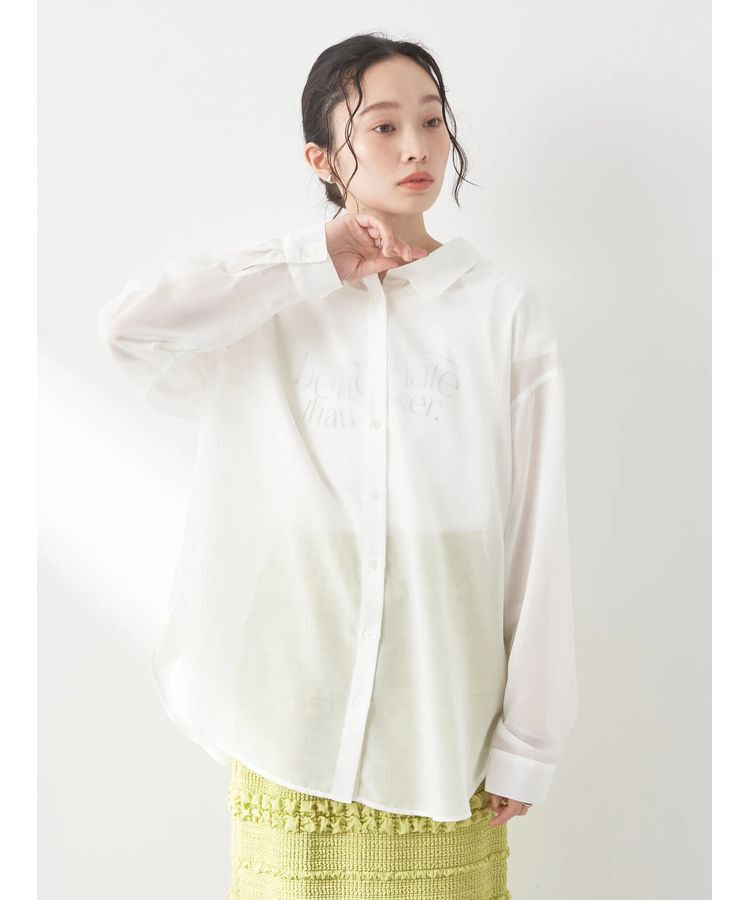 earth music&ecology「バックレースアップシャツ」|シャツ・ブラウス|