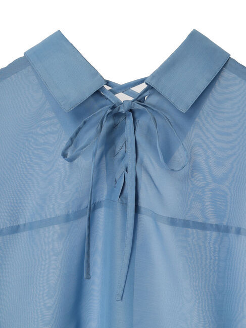 earth music&ecology「バックレースアップシャツ」|シャツ・ブラウス|