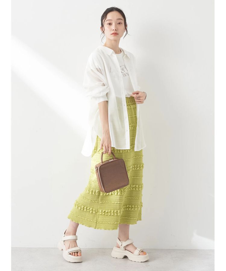 earth music&ecology「バックレースアップシャツ」|シャツ・ブラウス|