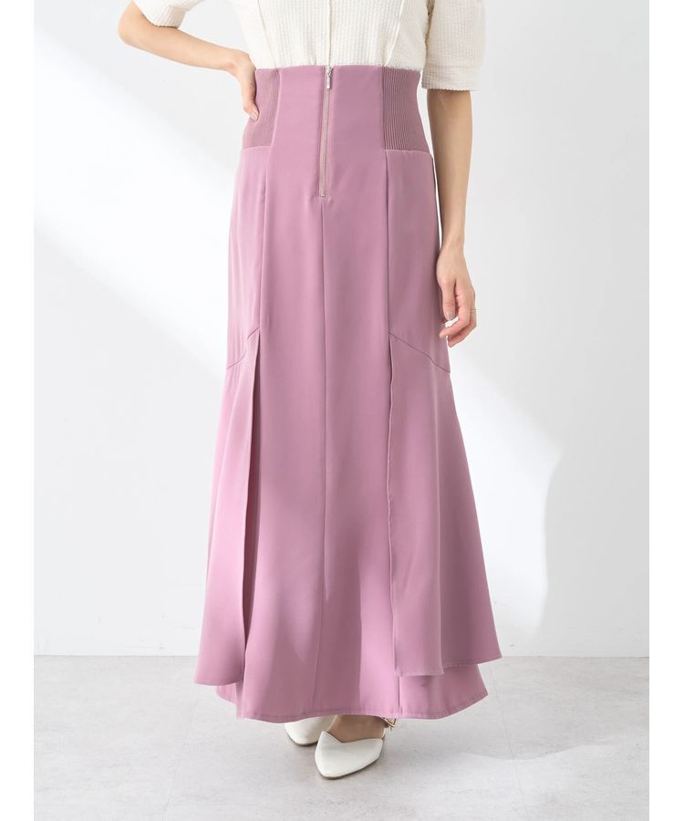 earth music&ecology「サイドリブ切替バックレースアップスカート」|スカート|