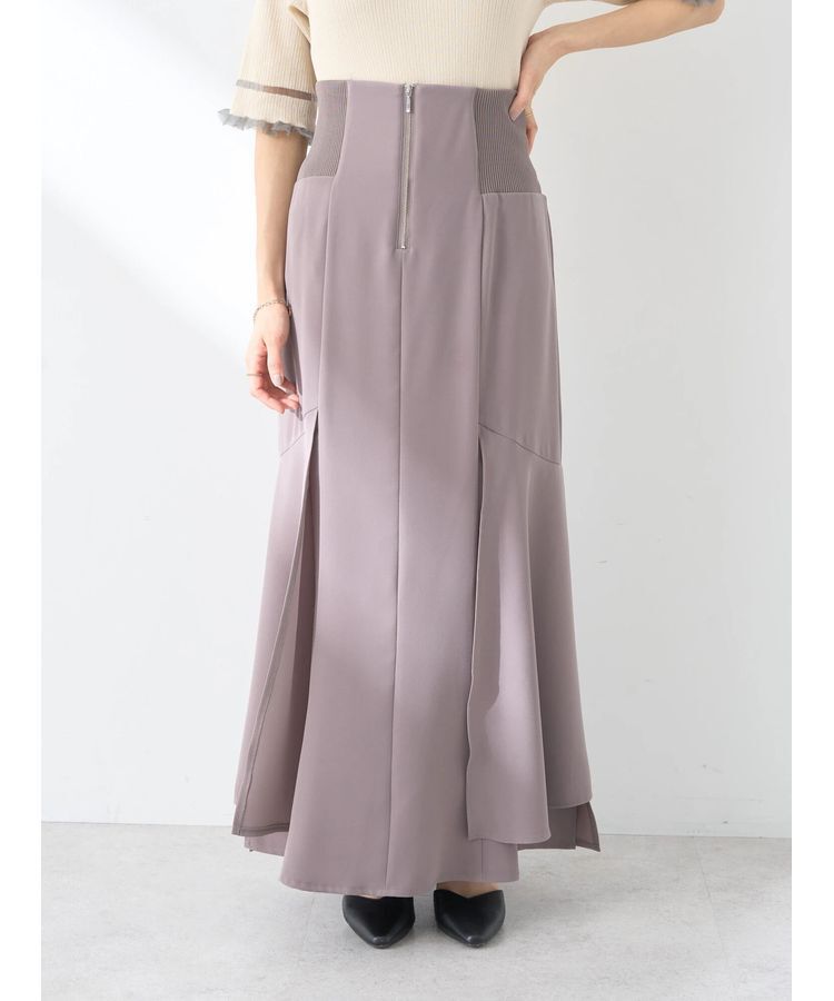 earth music&ecology「サイドリブ切替バックレースアップスカート」|スカート|