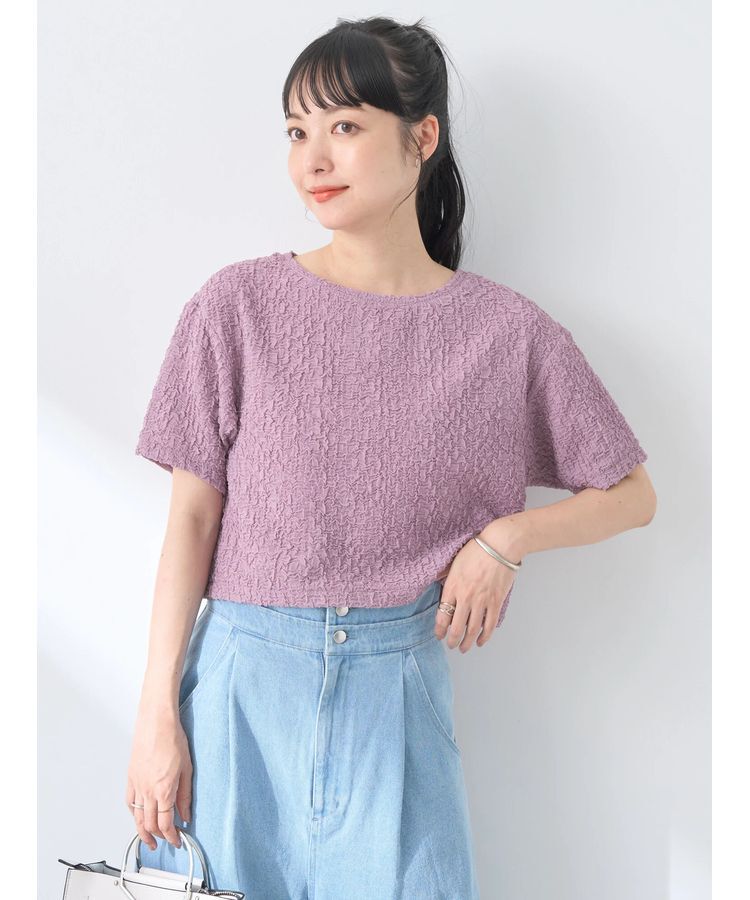 earth music&ecology「ホイップ風ジャガードプルオーバー」|Tシャツ・カットソー|