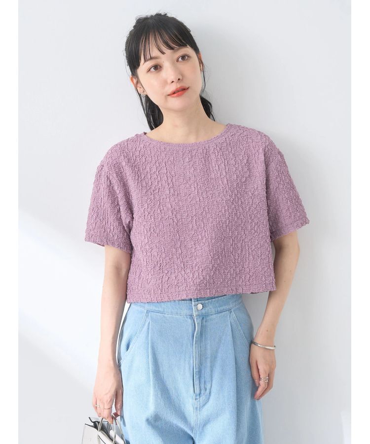 earth music&ecology「ホイップ風ジャガードプルオーバー」|Tシャツ・カットソー|