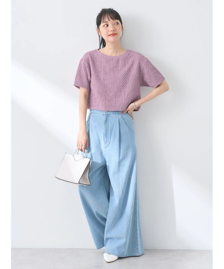 earth music&ecology「ホイップ風ジャガードプルオーバー」|Tシャツ・カットソー|