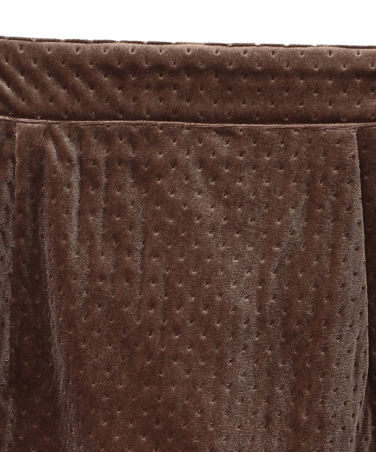 earth music&ecology「ベロアドットミニスカート」|タイト|