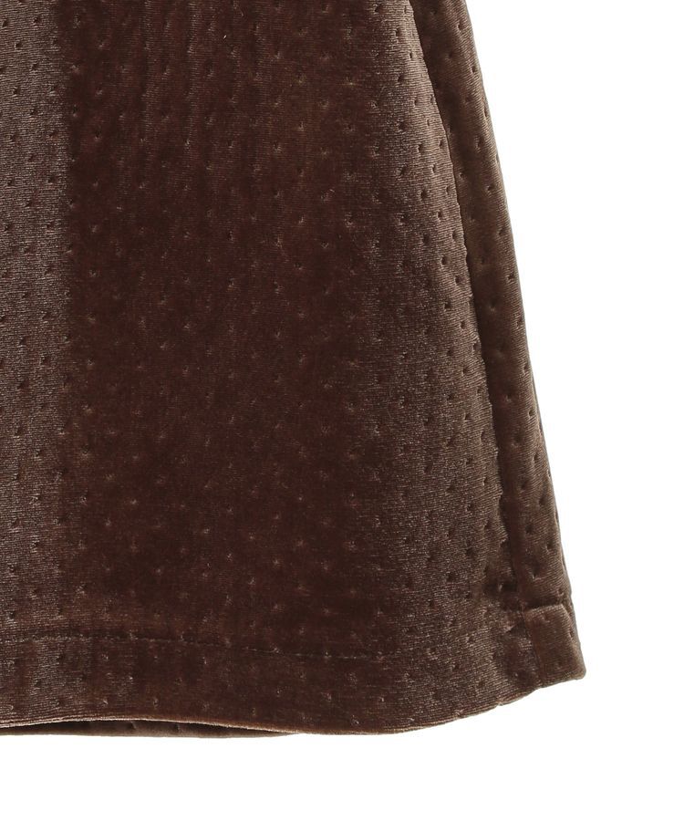 earth music&ecology「ベロアドットミニスカート」|タイト|