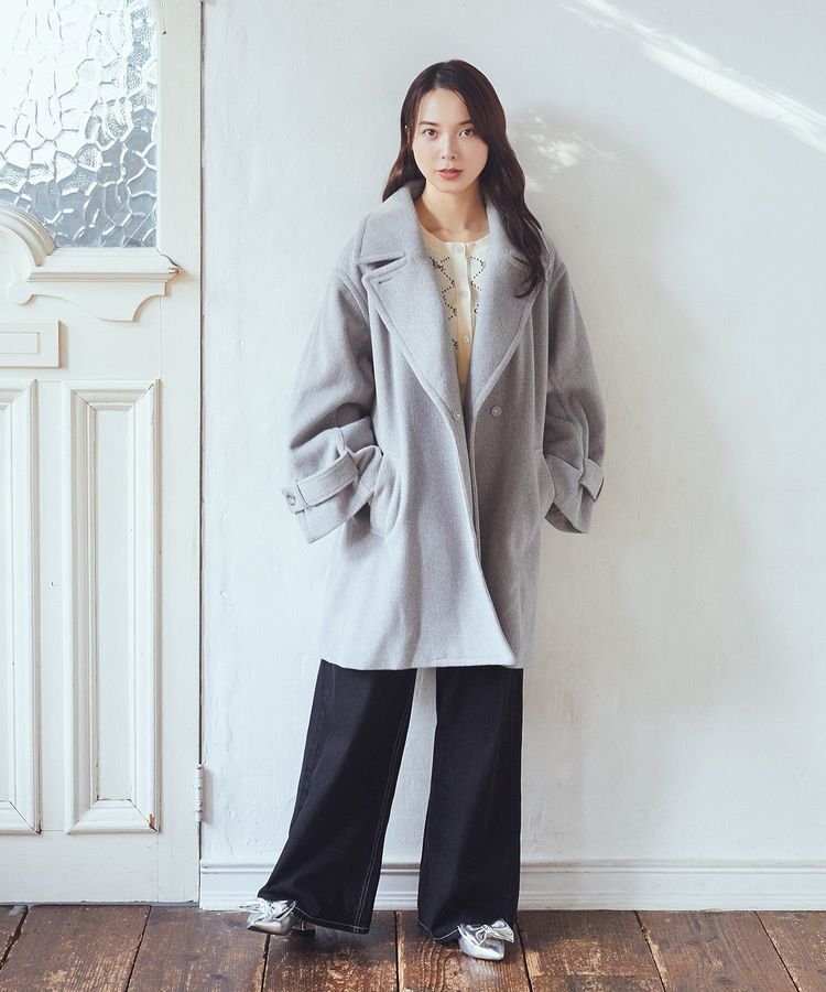 earth music&ecology「モノグラムコンパクトニットカーディガン」|カーディガン|