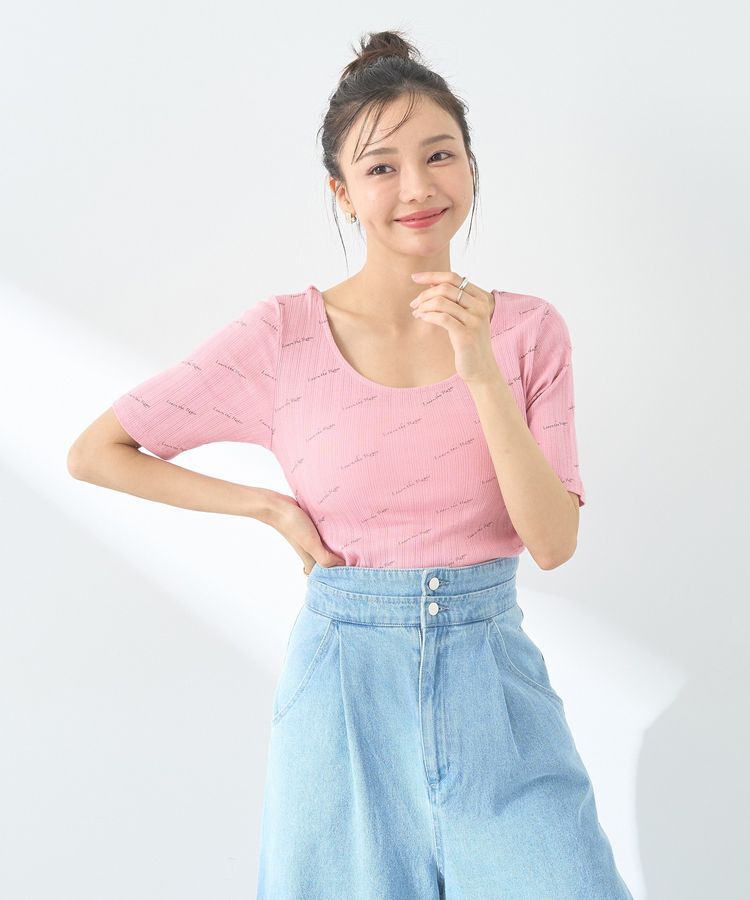 earth music&ecology「メッセージロゴコンパクトプルオーバー」|Tシャツ・カットソー|