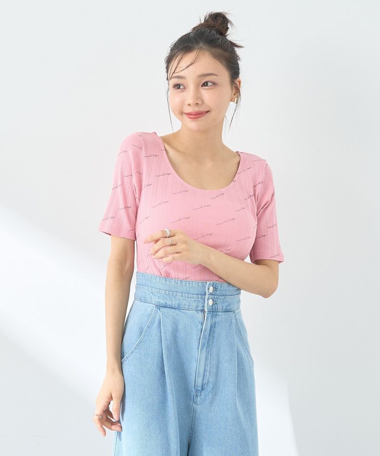 earth music&ecology「メッセージロゴコンパクトプルオーバー」|Tシャツ・カットソー|