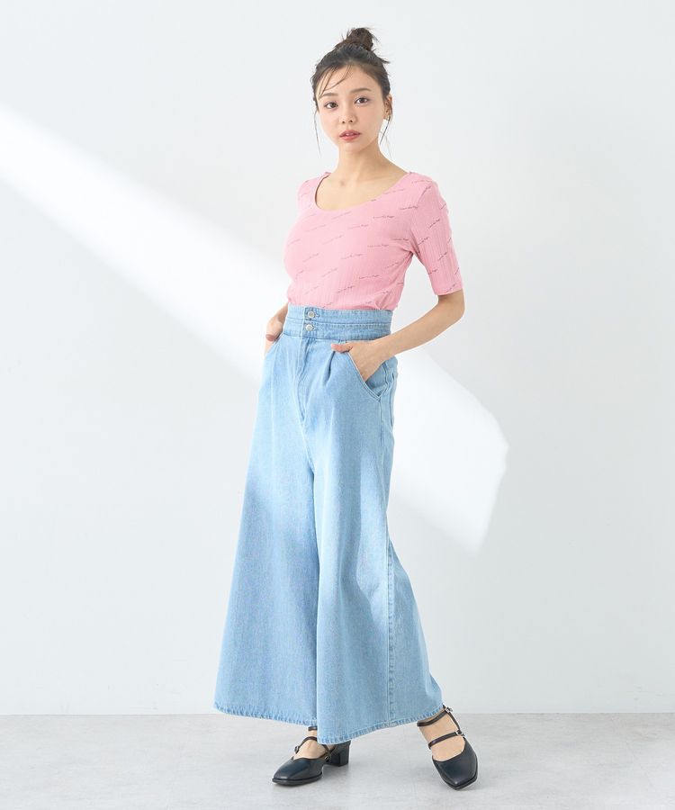 earth music&ecology「メッセージロゴコンパクトプルオーバー」|Tシャツ・カットソー|