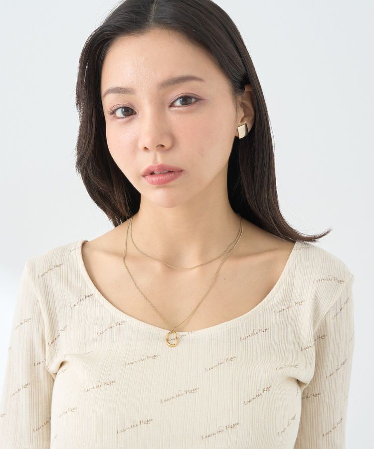 earth music&ecology「メッセージロゴコンパクトプルオーバー」|Tシャツ・カットソー|