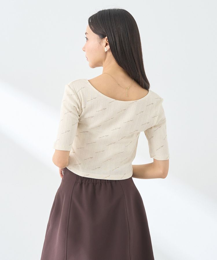 earth music&ecology「メッセージロゴコンパクトプルオーバー」|Tシャツ・カットソー|