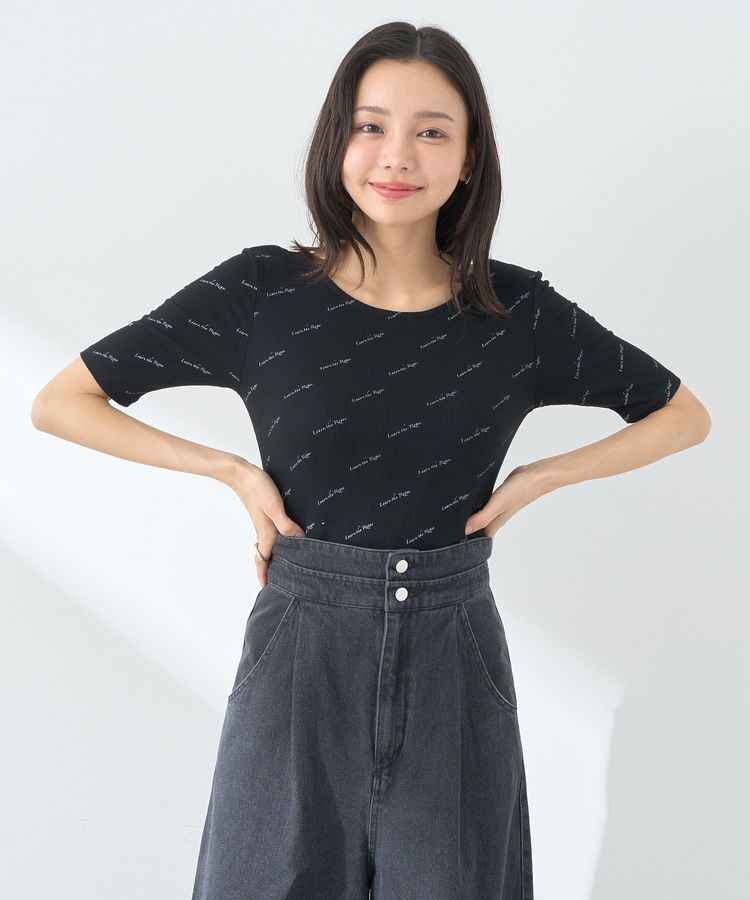 earth music&ecology「メッセージロゴコンパクトプルオーバー」|Tシャツ・カットソー|