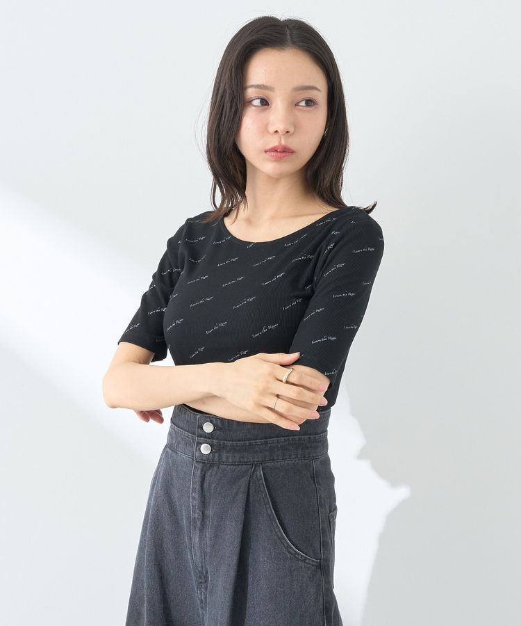 earth music&ecology「メッセージロゴコンパクトプルオーバー」|Tシャツ・カットソー|